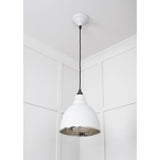 From The Anvil - Hammered Nickel Brindley Pendant in Flock | Sku. 49511F | Trade Door Handles.