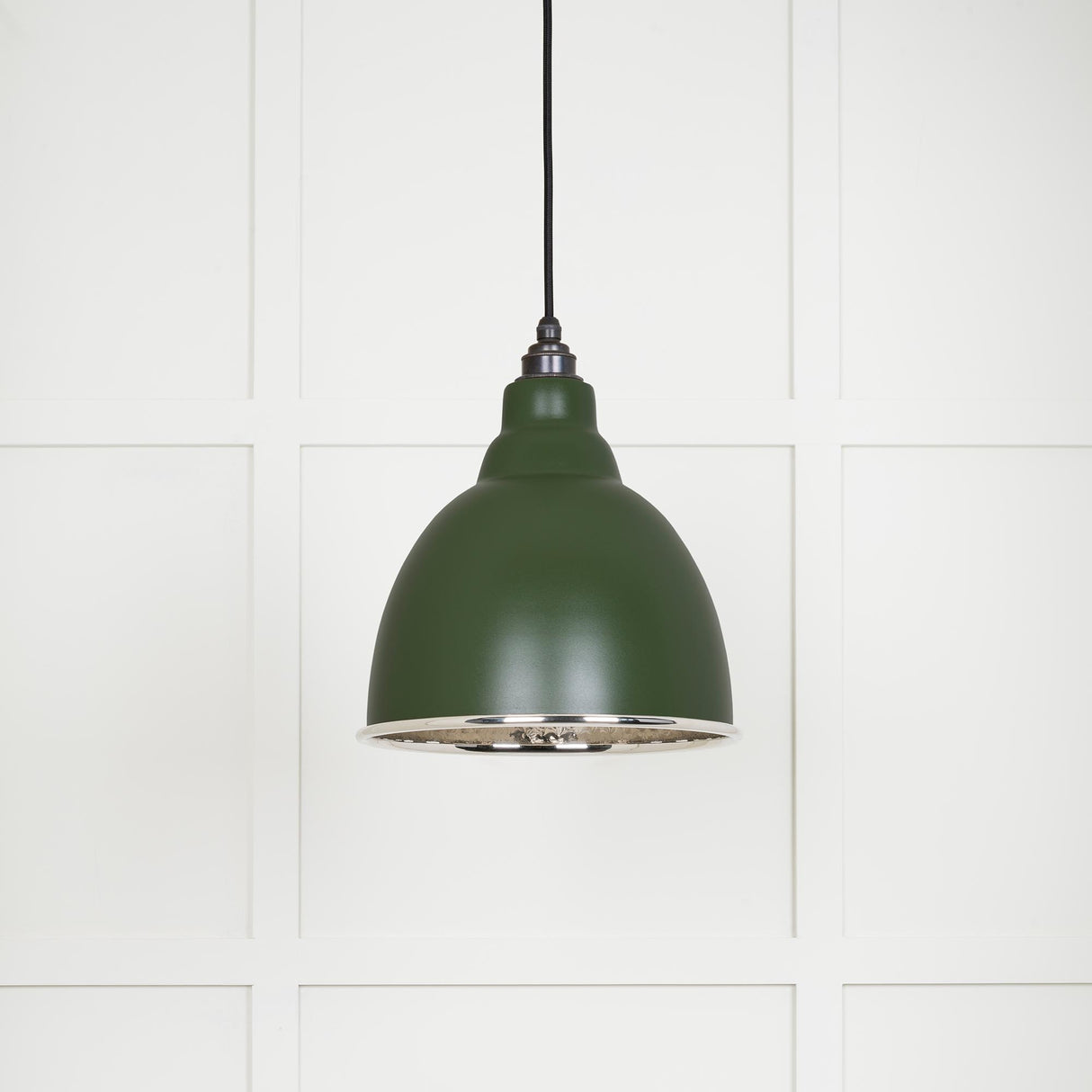 From The Anvil - Hammered Nickel Brindley Pendant in Heath | Sku. 49511H | Trade Door Handles.