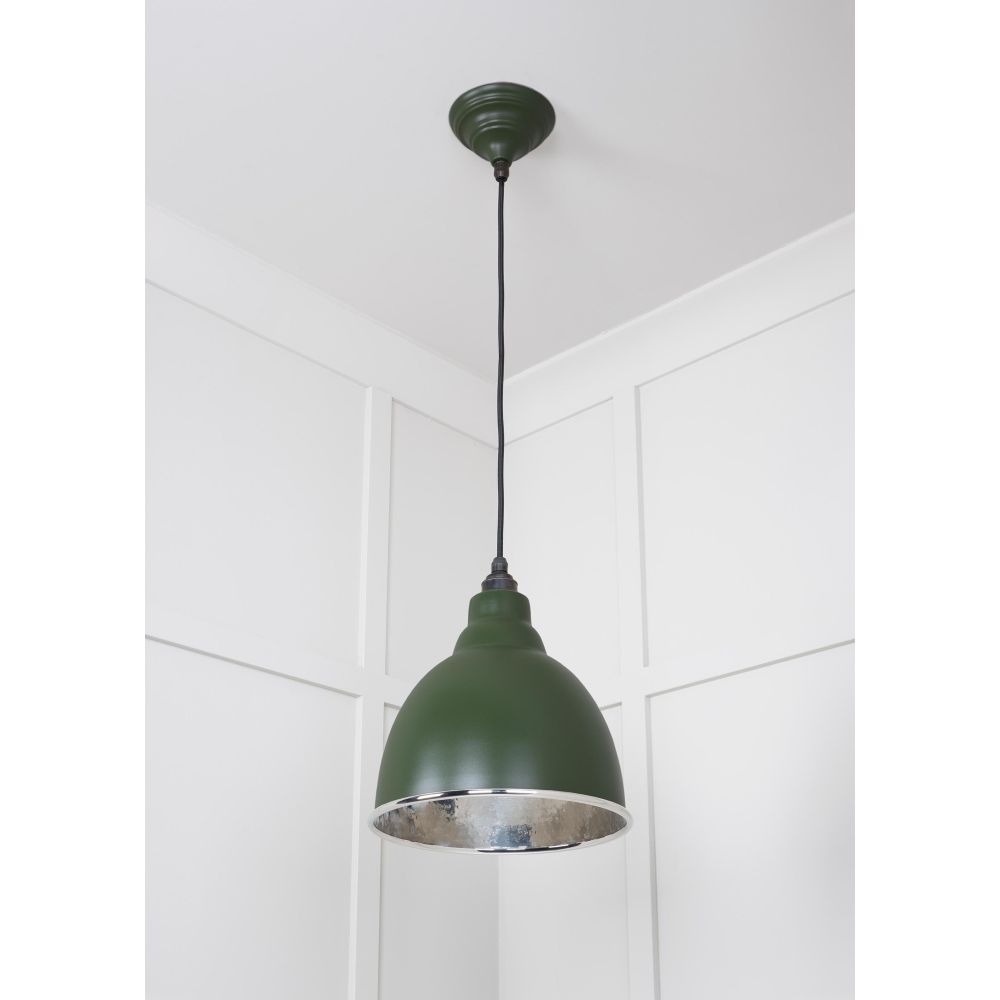 From The Anvil - Hammered Nickel Brindley Pendant in Heath | Sku. 49511H | Trade Door Handles.