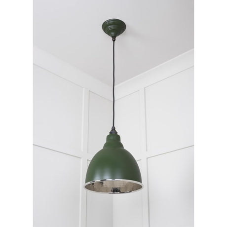 From The Anvil - Hammered Nickel Brindley Pendant in Heath | Sku. 49511H | Trade Door Handles.
