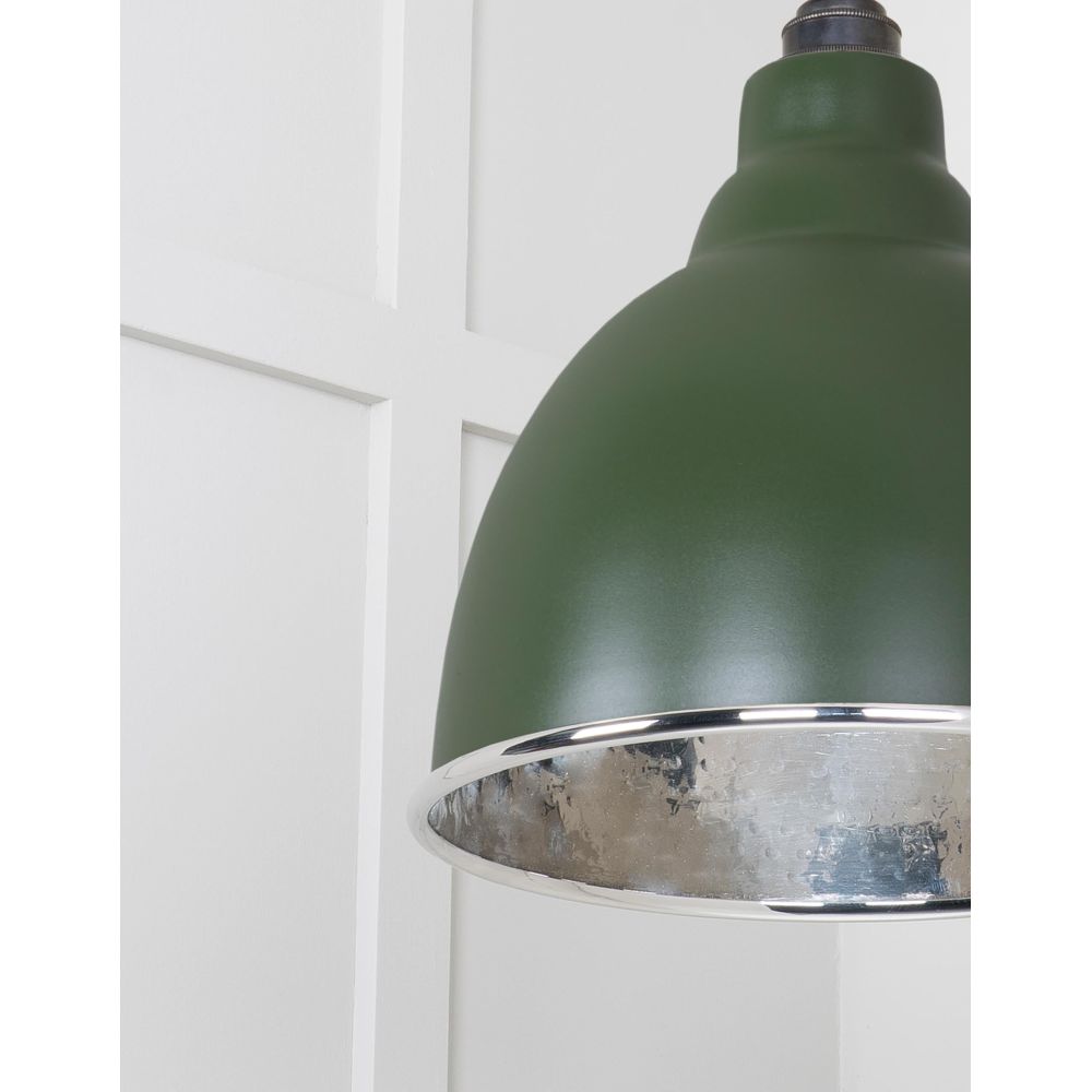 From The Anvil - Hammered Nickel Brindley Pendant in Heath | Sku. 49511H | Trade Door Handles.