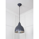 From The Anvil - Hammered Nickel Brindley Pendant in Slate | Sku. 49511SL | Trade Door Handles.