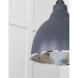 From The Anvil - Hammered Nickel Brindley Pendant in Slate | Sku. 49511SL | Trade Door Handles.