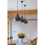 From The Anvil - Hammered Nickel Brindley Pendant in Slate | Sku. 49511SL | Trade Door Handles.