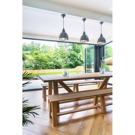 From The Anvil - Hammered Nickel Brindley Pendant in Slate | Sku. 49511SL | Trade Door Handles.