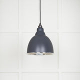 From The Anvil - Hammered Nickel Brindley Pendant in Slate | Sku. 49511SL | Trade Door Handles.