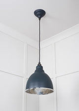 From The Anvil - Hammered Nickel Brindley Pendant in Soot | Sku. 49511SO | Trade Door Handles.