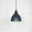 From The Anvil - Hammered Nickel Brindley Pendant in Soot | Sku. 49511SO | Trade Door Handles.