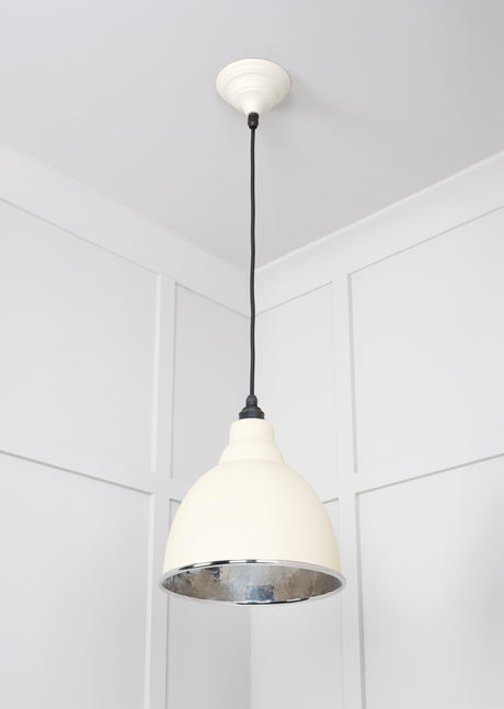 From The Anvil - Hammered Nickel Brindley Pendant in Teasel | Sku. 49511TE | Trade Door Handles.