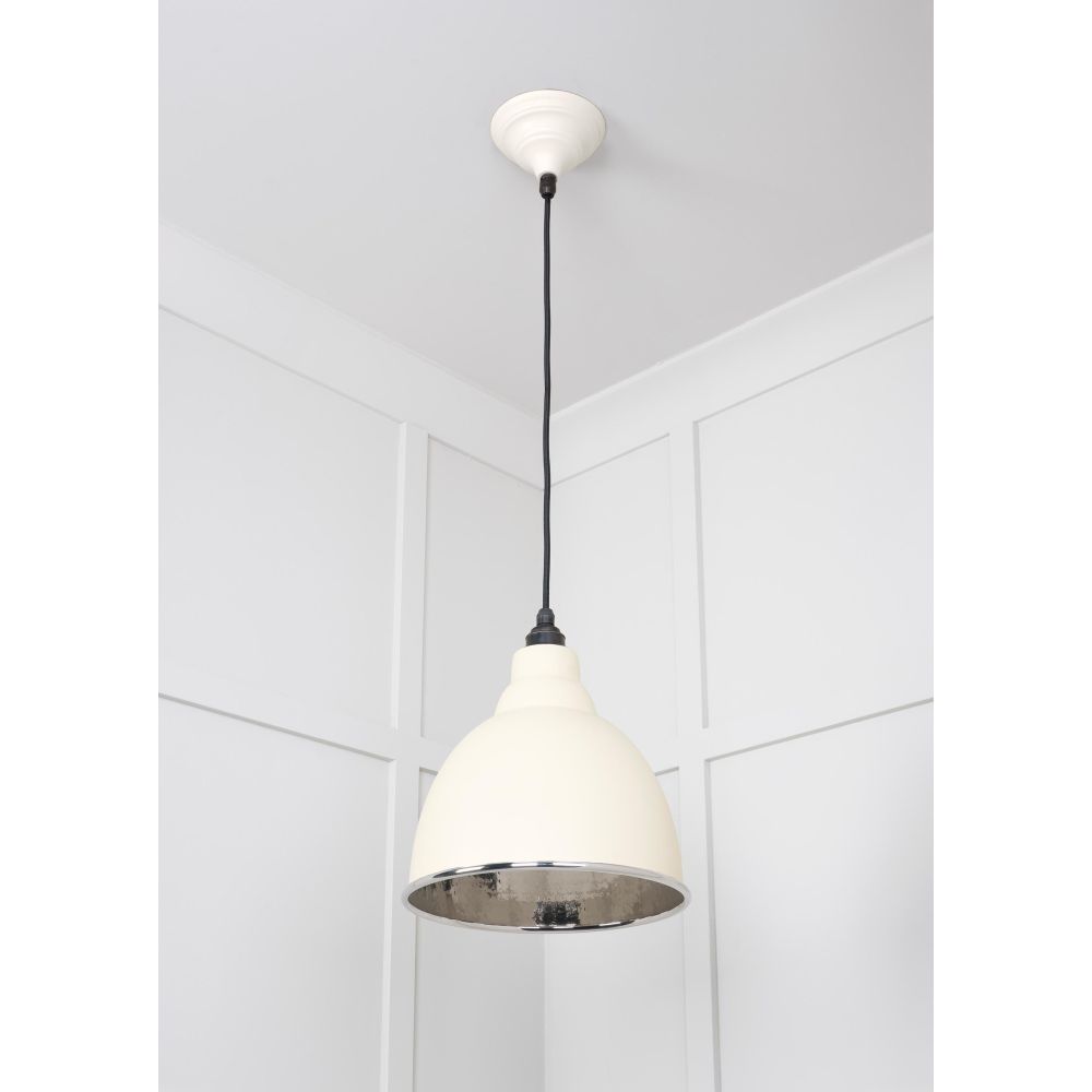From The Anvil - Hammered Nickel Brindley Pendant in Teasel | Sku. 49511TE | Trade Door Handles.