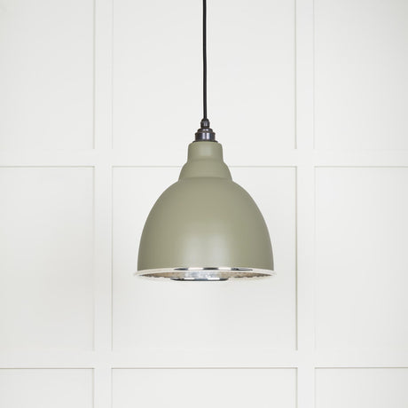 From The Anvil - Hammered Nickel Brindley Pendant in Tump | Sku. 49511TU | Trade Door Handles.
