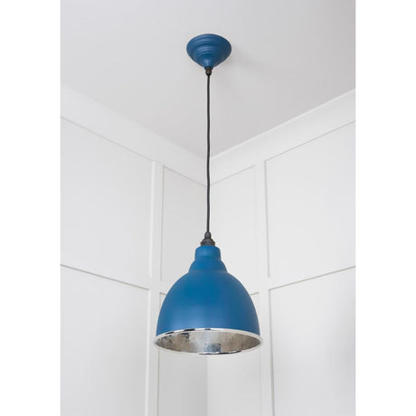 From The Anvil - Hammered Nickel Brindley Pendant in Upstream | Sku. 49511U | Trade Door Handles.