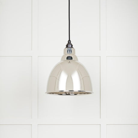 From The Anvil - Hammered Nickel Brindley Pendant | Sku. 49511 | Trade Door Handles.
