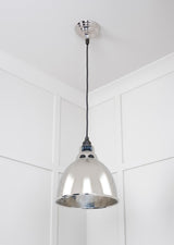 From The Anvil - Hammered Nickel Brindley Pendant | Sku. 49511 | Trade Door Handles.