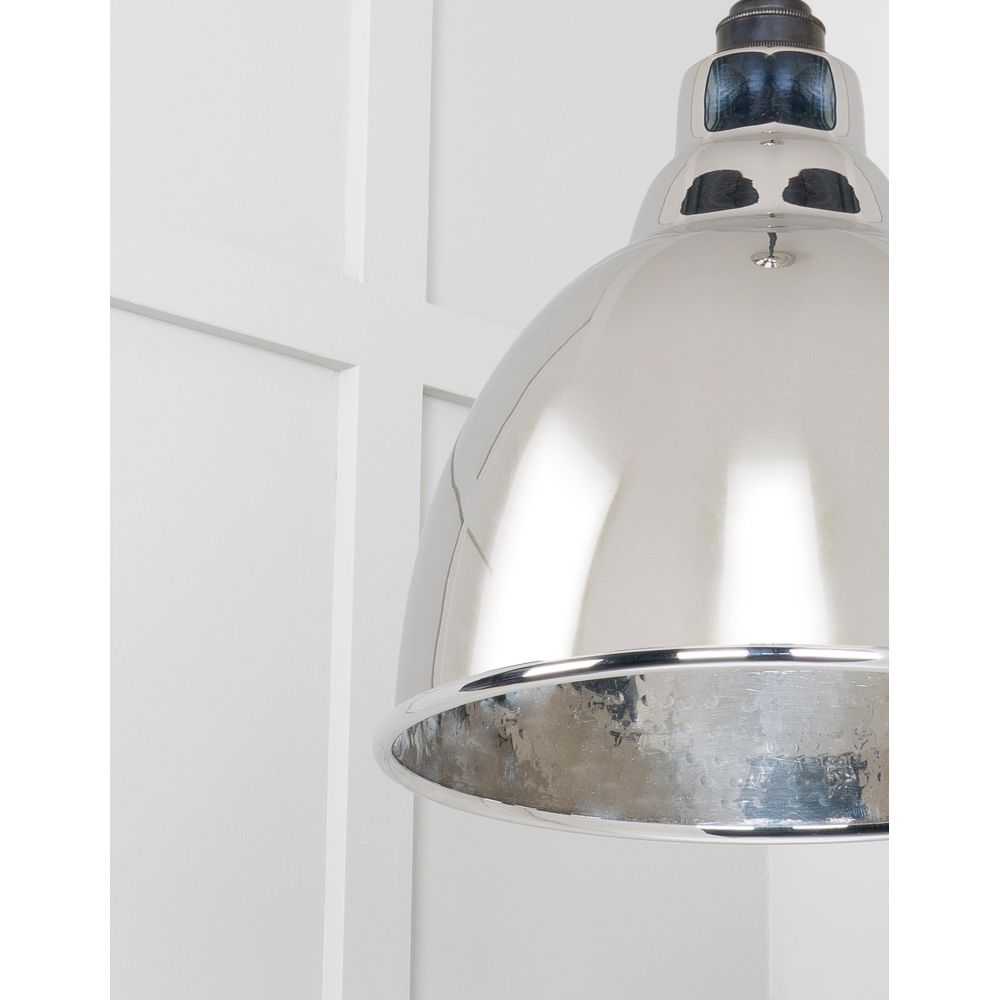 From The Anvil - Hammered Nickel Brindley Pendant | Sku. 49511 | Trade Door Handles.