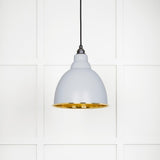 From The Anvil - Hammered Brass Brindley Pendant in Birch | Sku. 49517BI | Trade Door Handles.
