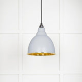 From The Anvil - Hammered Brass Brindley Pendant in Birch | Sku. 49517BI | Trade Door Handles.