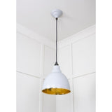 From The Anvil - Hammered Brass Brindley Pendant in Birch | Sku. 49517BI | Trade Door Handles.