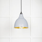 From The Anvil - Hammered Brass Brindley Pendant in Birch | Sku. 49517BI | Trade Door Handles.