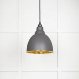 From The Anvil - Hammered Brass Brindley Pendant in Bluff | Sku. 49517BL | Trade Door Handles.