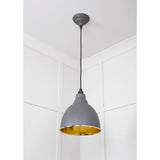 From The Anvil - Hammered Brass Brindley Pendant in Bluff | Sku. 49517BL | Trade Door Handles.