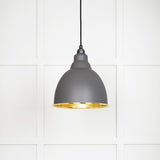 From The Anvil - Hammered Brass Brindley Pendant in Bluff | Sku. 49517BL | Trade Door Handles.