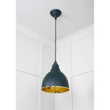 From The Anvil - Hammered Brass Brindley Pendant in Dingle | Sku. 49517DI | Trade Door Handles.