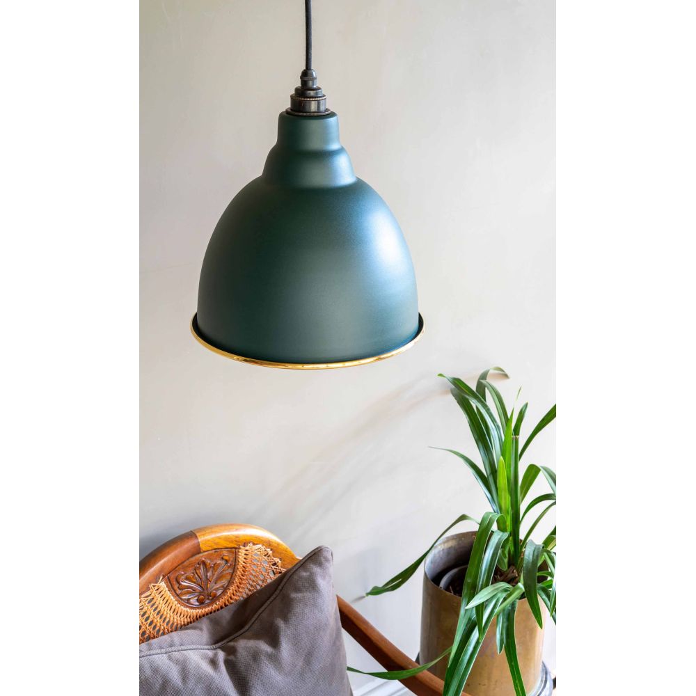 From The Anvil - Hammered Brass Brindley Pendant in Dingle | Sku. 49517DI | Trade Door Handles.