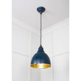 From The Anvil - Hammered Brass Brindley Pendant in Dusk | Sku. 49517DU | Trade Door Handles.