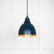 From The Anvil - Hammered Brass Brindley Pendant in Dusk | Sku. 49517DU | Trade Door Handles.