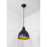 From The Anvil - Hammered Brass Brindley Pendant in Elan Black | Sku. 49517EB | Trade Door Handles.