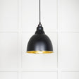 From The Anvil - Hammered Brass Brindley Pendant in Elan Black | Sku. 49517EB | Trade Door Handles.