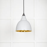 From The Anvil - Hammered Brass Brindley Pendant in Flock | Sku. 49517F | Trade Door Handles.
