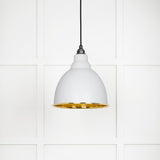 From The Anvil - Hammered Brass Brindley Pendant in Flock | Sku. 49517F | Trade Door Handles.