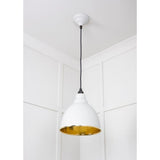 From The Anvil - Hammered Brass Brindley Pendant in Flock | Sku. 49517F | Trade Door Handles.