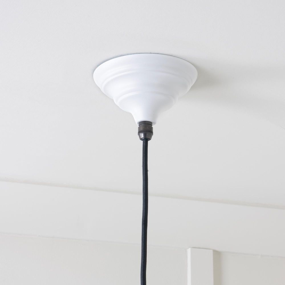 From The Anvil - Hammered Brass Brindley Pendant in Flock | Sku. 49517F | Trade Door Handles.