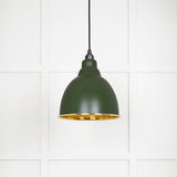 From The Anvil - Hammered Brass Brindley Pendant in Heath | Sku. 49517H | Trade Door Handles.