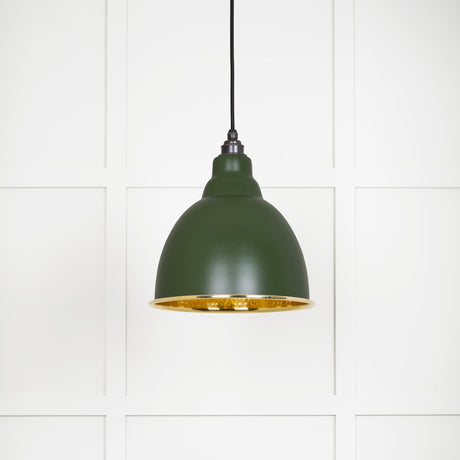 From The Anvil - Hammered Brass Brindley Pendant in Heath | Sku. 49517H | Trade Door Handles.