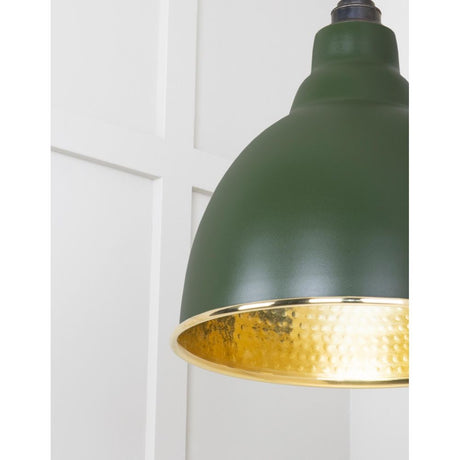 From The Anvil - Hammered Brass Brindley Pendant in Heath | Sku. 49517H | Trade Door Handles.