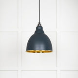 From The Anvil - Hammered Brass Brindley Pendant in Soot | Sku. 49517SO | Trade Door Handles.