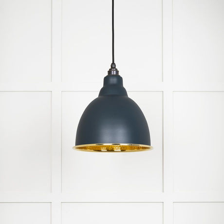 From The Anvil - Hammered Brass Brindley Pendant in Soot | Sku. 49517SO | Trade Door Handles.