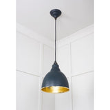 From The Anvil - Hammered Brass Brindley Pendant in Soot | Sku. 49517SO | Trade Door Handles.