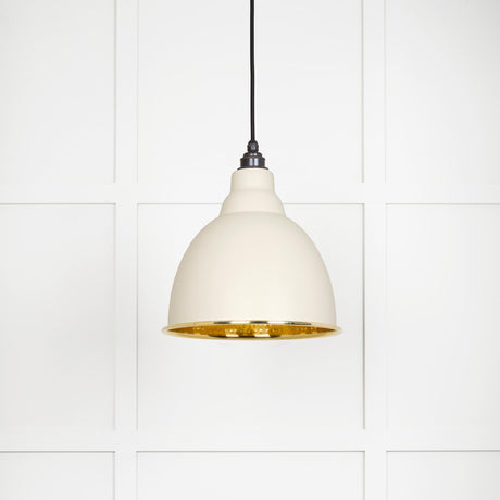 From The Anvil - Hammered Brass Brindley Pendant in Teasel | Sku. 49517TE | Trade Door Handles.