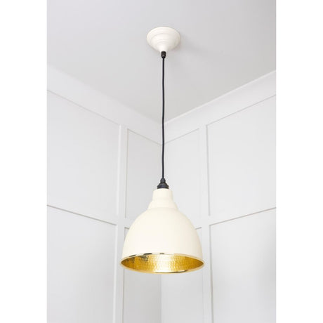 From The Anvil - Hammered Brass Brindley Pendant in Teasel | Sku. 49517TE | Trade Door Handles.