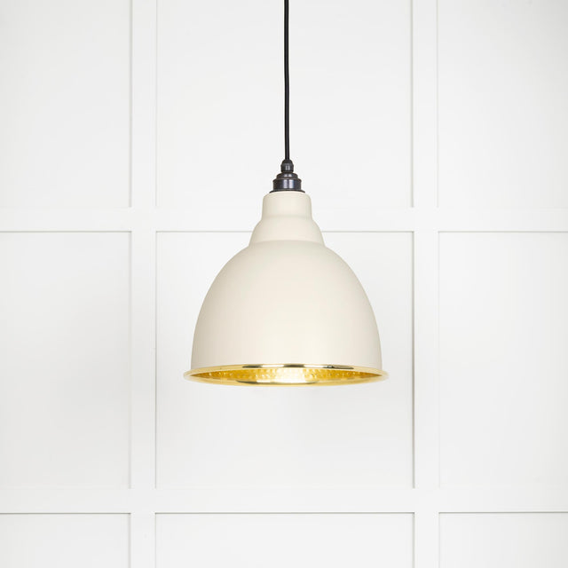 From The Anvil - Hammered Brass Brindley Pendant in Teasel | Sku. 49517TE | Trade Door Handles.