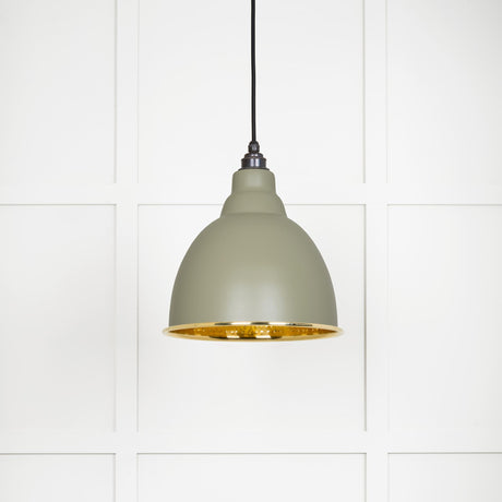 From The Anvil - Hammered Brass Brindley Pendant in Tump | Sku. 49517TU | Trade Door Handles.