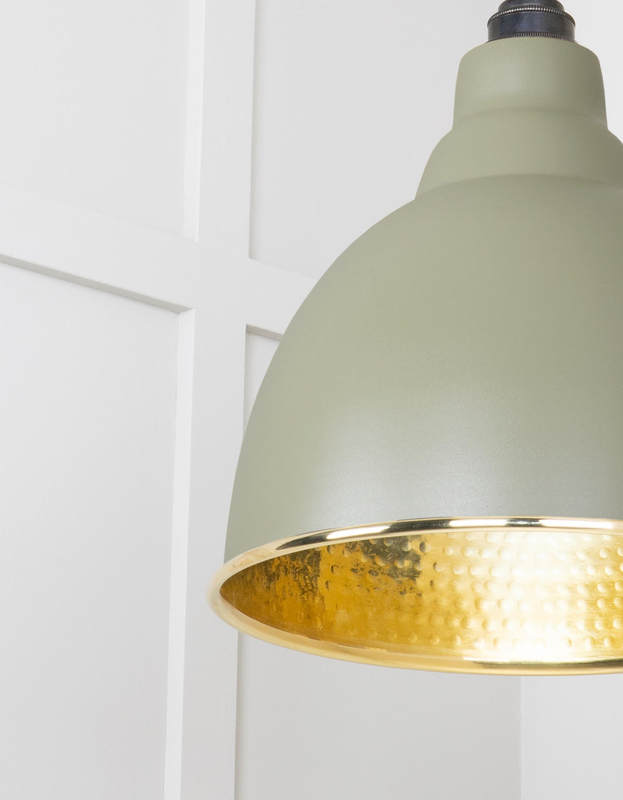 From The Anvil - Hammered Brass Brindley Pendant in Tump | Sku. 49517TU | Trade Door Handles.