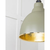 From The Anvil - Hammered Brass Brindley Pendant in Tump | Sku. 49517TU | Trade Door Handles.