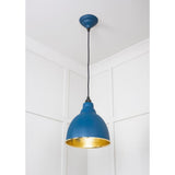 From The Anvil - Hammered Brass Brindley Pendant in Upstream | Sku. 49517U | Trade Door Handles.
