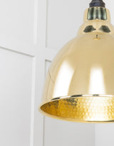 From The Anvil - Hammered Brass Brindley Pendant | Sku. 49517 | Trade Door Handles.